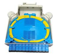 DIN Rail Mounting Fiber Optic Terminal Box with Durable ABS Material