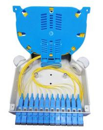 DIN Rail Mounting Fiber Optic Terminal Box with Durable ABS Material