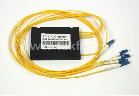 Compact Gpon Epon 1X4 SC APC ABS FTTX Fiber Optic PLC Splitter With -40- 85C Temperature Tolerance