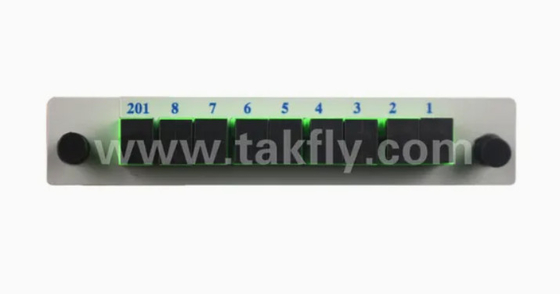 1*8 Single Mode G657A1 Fiber Casette Type LGX PLC Splitter With Sc/APC Connector High Reliability And Stability