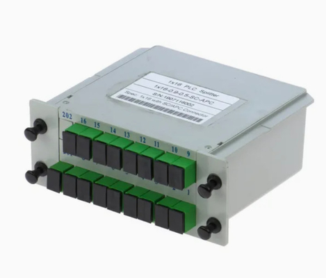 High Reliability and Stability FTTX Gpon 1*16 Single Mode G657A1 Fiber Casette Type LGX PLC Splitter with Sc/APC Connector