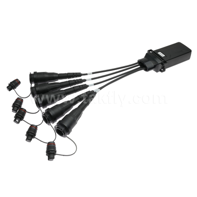 Waterproof 1X4 Mini Supertap Terminal Closure Type Fiber Optic PLC Splitter with Supertap Female Optitap Compatible Connectors
