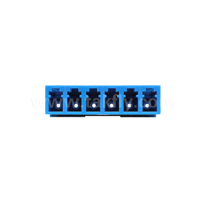 LC/UPC 6 Ways Adapter , SM OS2, Blue ,Without Flange Single Mode  for Network