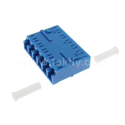 LC/UPC 6 Ways Adapter , SM OS2, Blue ,Without Flange Single Mode  for Network