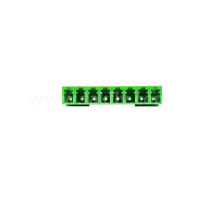 LC/UPC 8 Port Single Mode SM OS2, Green, Without Flange Fiber Optic Adapter for Telecom