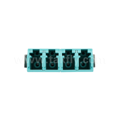 LC Quad Fiber Optic Adapter APC UPC Multimode Without Flange