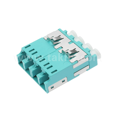 LC Quad Fiber Optic Adapter APC UPC Multimode Without Flange