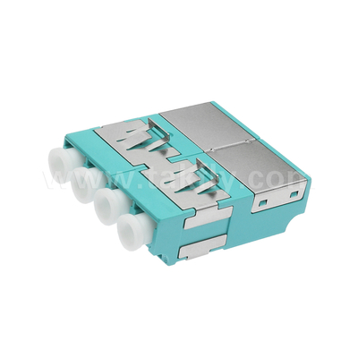LC Quad Fiber Optic Adapter APC UPC Multimode Without Flange