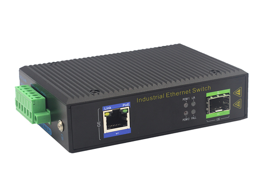Industrial Gigabit POE Switch with 1 SFP Port and DIN-Rail Mounting