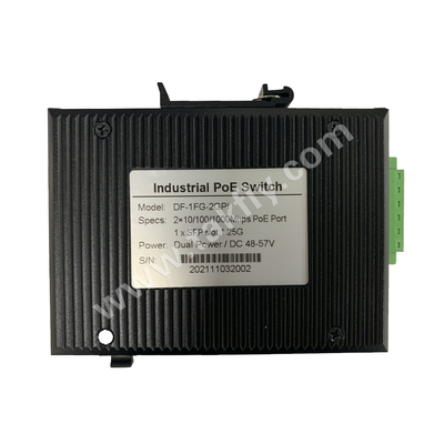 Industrial POE Ethernet Switch 2 Port Gigabit with SFP Slot