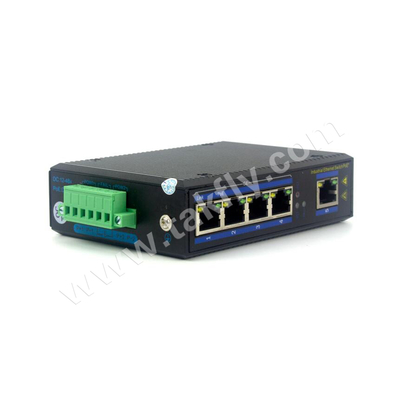 Industrial POE Switch 5-Port Gigabit DIN-Rail Mount IP40