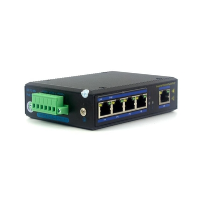 Industrial POE Switch 5-Port Gigabit DIN-Rail Mount IP40