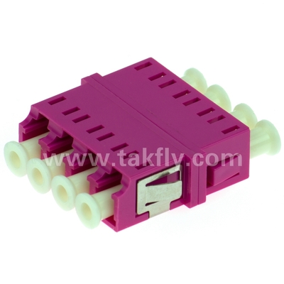 LC Quad Fiber Optic Adapter Singlemode Multimode APC UPC