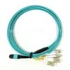 24 Core MPO-LC OM4 Breakout Cable for 40G QSFP Data Centers