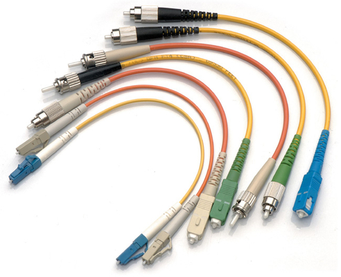 FC-APC Fiber Optic Patch Cord 9/125um Single-Mode 1000N Tensile
