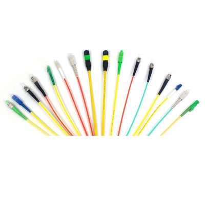 FC-APC Fiber Optic Patch Cord 9/125um Single-Mode 1000N Tensile
