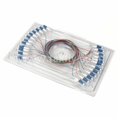 12 Core SC APC Single Mode Fiber Optic Cable Pigtail 10000N Tensile