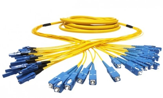 SC-LC Breakout LSZH Fiber Optic Patchcord 12 Cores