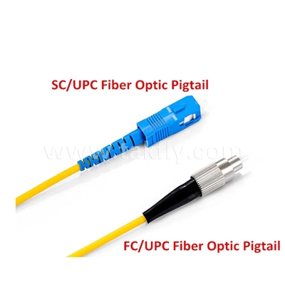 0.9mm 2.0mm 3.0mm LSZH SC APC Fiber Optic Pigtail -40C to +80C