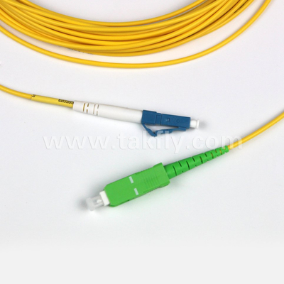 Duplex OS2 LC-SC Fiber Optic Patch Cord 3.0mm 10m