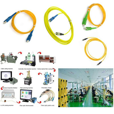 Customizable Optical Fibre Patch Cord with 0.9mm 2.0mm 3.0mm Fiber Type and 1m 3m 5m 10m Fiber Length and 1year to 3 Years Warranty