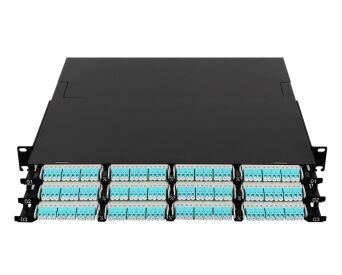 1U 144 Core Super-high Density MPO/MTP Rack-mount Fiber Patch Panel For Data Center and Network Solution