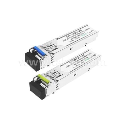 SFP 1.25gbps 20km LC Reach Tx1310nm/Rx1550nm Bi-Directional Optical Transceiver for Data Center FTTX
