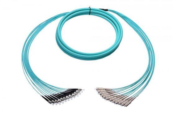 SC-LC 12F Fiber Optic Patchcord with Low Insertion Loss High Reflection Loss and Customized Length