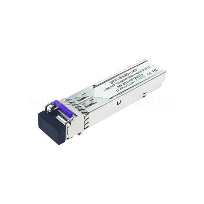 SFP 1.25gbps 80km LC Reach Tx1490nm/Rx1550nm Bi-Directional Optical Transceiver for Data Center FTTX