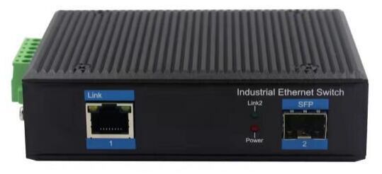 Industrial Grade PoE Switch 1 port 10/100/1000Mbps PoE + 1 port 1000Mbps SFP Fiber （DF-1FG-1GPI ）