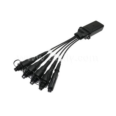 Waterproof 1x4 Mini FiberHub CLOSURE ITU-T SM G657A2 2.0mm Cable Fiber Optic PLC Splitter IP68