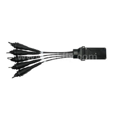 Waterproof 1x4 Mini FiberHub CLOSURE ITU-T SM G657A2 2.0mm Cable Fiber Optic PLC Splitter IP68