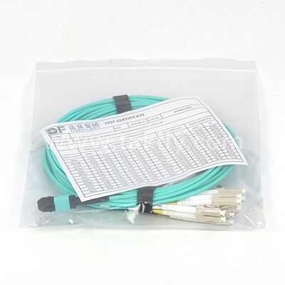 12F MPO MTP to LC OM3 Breakout Cable for High-Density Server and Switch Aggregation