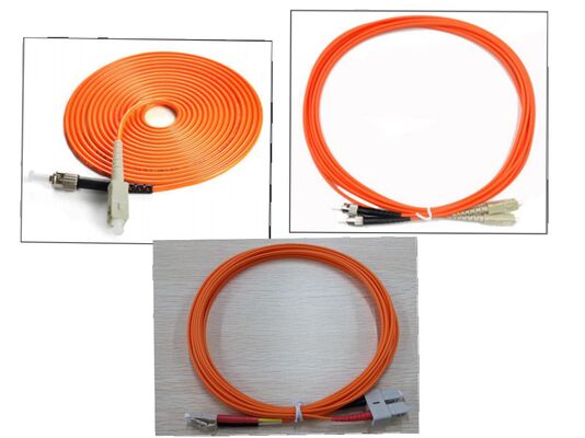 ST-ST Fiber Optic Patch Cord with LSZH Sheath for Low Insertion Loss and Custom Length Data Center Use