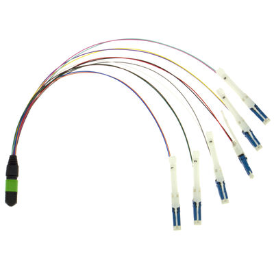 Fiber Optic MPO-CS Breakout Fiber Optic Patch Cord for Data Center