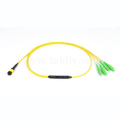 Fiber Optic MPO-CS Breakout Fiber Optic Patch Cord for Data Center