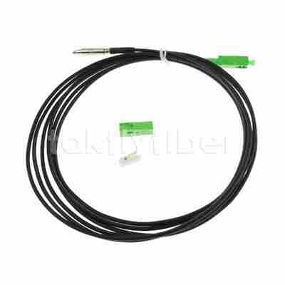 FTTH Through Wall Pullable Pre-connectorized SC bullet connector Fiber optic patch cord