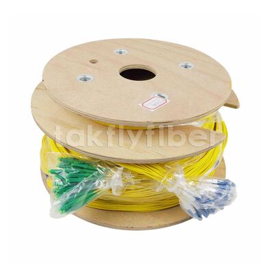 48 Cores High Density Fiber Optic Breakout Cable with LSZH Sheath Multi-Fiber Cable Assemblies