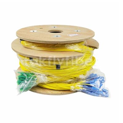 CPR B2ca Cca Dca Rated  48Cores Fiber Optic Breakout Cable Fanout Patchcord