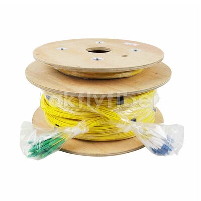 CPR B2ca Cca Dca Rated  48Cores Fiber Optic Breakout Cable Fanout Patchcord