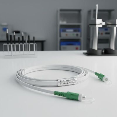 Pullable PRE-Connectorized Bullet SCAPC FTTH Drop Cable Fiber Optic Patchcord 2.0x5.2mm