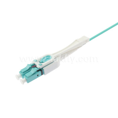 Uniboot Fiber Optic Patch Cable LC/UPC-LC/UPC OM3 OM3 OS2 Duplex OFNR 2.0mm Aqua 