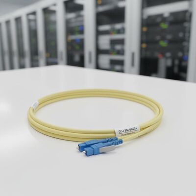 LC Uniboot Fiber Optic Patch Cable with 2.0mm Diameter and OS2 SM G657A for High-Density Environments
