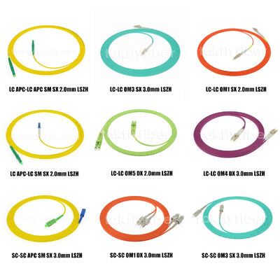 Fiber Optic Patchcord LC/Sc/FC/St Singlemode/Multimode Upc/APC Simplex/Duplex Jumper for FTTH Data Center Telecom