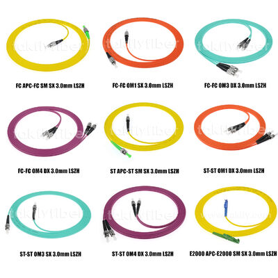 Fiber Optic Patchcord LC/Sc/FC/St Singlemode/Multimode Upc/APC Simplex/Duplex Jumper for FTTH Data Center Telecom