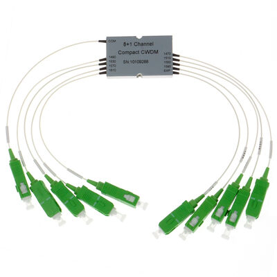 CCWDM 8+1Channel Compact Coarse Wavelength Division Multiplexer G657A1 Fiber Optic for Data Center FTTX