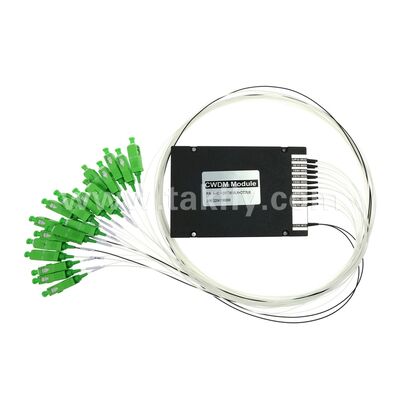 Fiber Optic CWDM 8+1Channel MUX & DEMUX ABS Module for Data Center FTTX