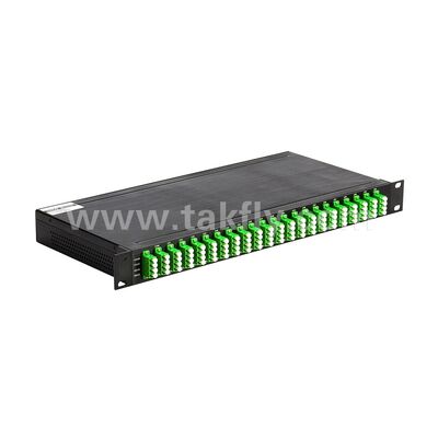 DWDM 100GHz AWG 40CH MUX+DEMUX Fiber Optic for Data Center Telecom 5G