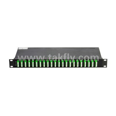 DWDM 100GHz AWG 40CH MUX+DEMUX Fiber Optic for Data Center Telecom 5G