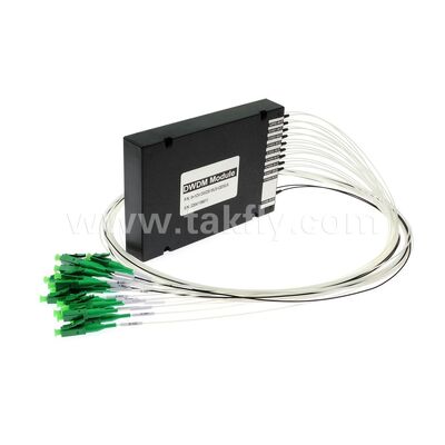 Fiber Optic DWDM 8+1Channel MUX+DEMUX ABS Module for Data Center Telecom 5G